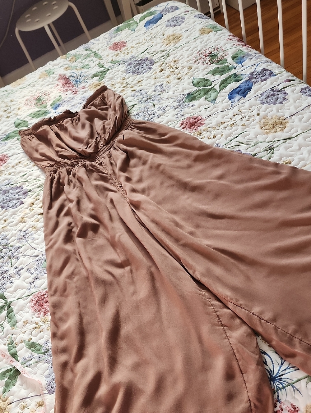 Strapless Mauve  Jumpsuit